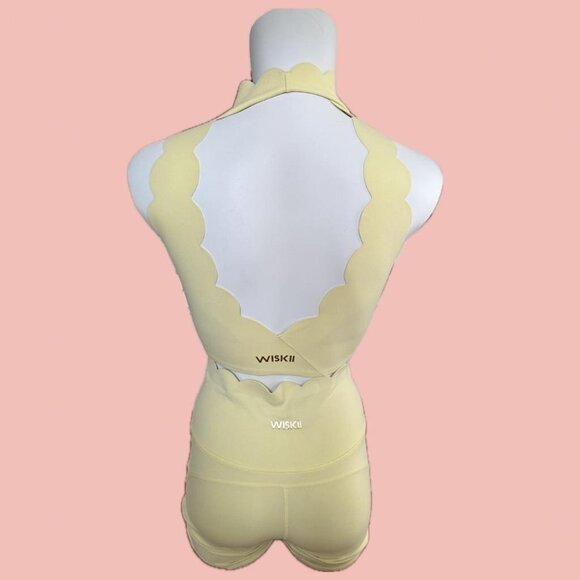 Stunning Wiskii Active 2-piece set in a fresh lemon shade M - Picture 2 of 8